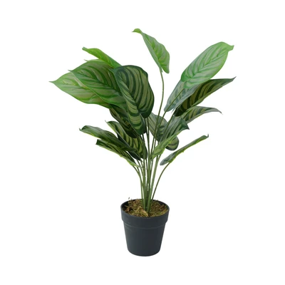 Gambar Arthome Tanaman Artifisial Green Apple Leaves Dengan Pot 16x16x60 cm - Hijau