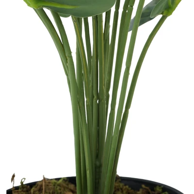 Gambar Arthome Tanaman Artifisial Green Apple Leaves Dengan Pot 16x16x60 cm - Hijau