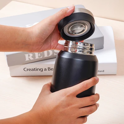 Gambar Kris Wadah Makanan Thermal Stainless Steel 500 ml - Hitam