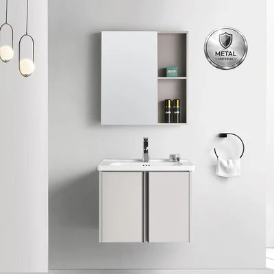 Gambar Informa Damon Set Kabinet Kamar Mandi - Abu-Abu Taupe Muda