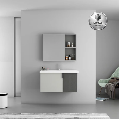 Gambar Informa Darian Set Kabinet Kamar Mandi - Abu-Abu