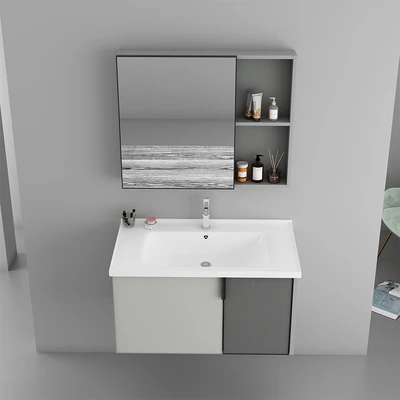 Gambar Informa Darian Set Kabinet Kamar Mandi - Abu-Abu
