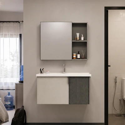 Gambar Informa Darian Set Kabinet Kamar Mandi - Abu-Abu