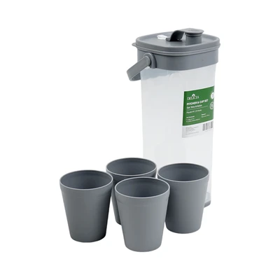 Gambar Delicia Teko Minum & Gelas Pp Square Set 5 pcs