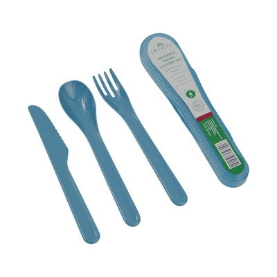 Gambar Delicia Pico Alat Makan Set 3 pcs - Biru