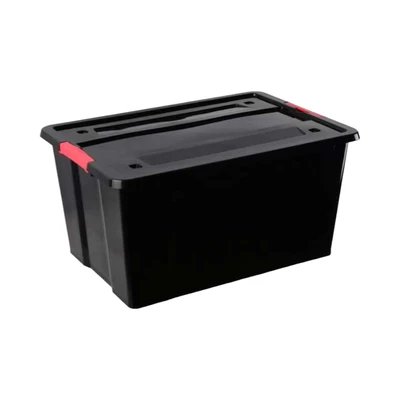 Gambar Maxbuilt Kotak Penyimpanan Dengan Roda 65x46x32 cm - Hitam