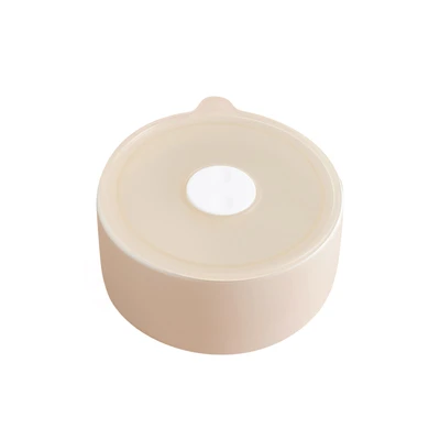 Gambar Delicia Mangkuk Keramik Bone China Dengan Tutup 13 cm - Krem