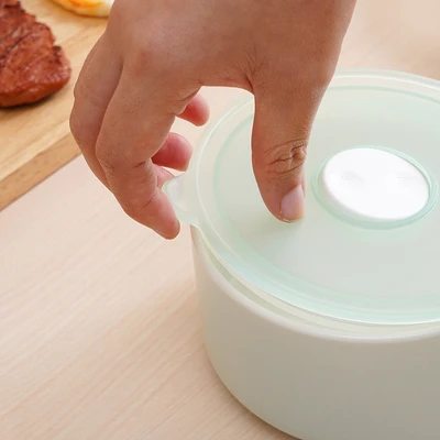 Gambar Delicia Mangkuk Keramik Bone China Dengan Dengan Tutup 13 cm - Biru Muda