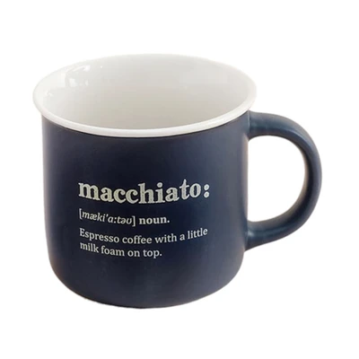 Gambar Delicia Zico Mug Keramik 380 ml - Biru Navy