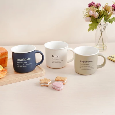 Gambar Delicia Zico Mug Keramik 380 ml - Biru Navy