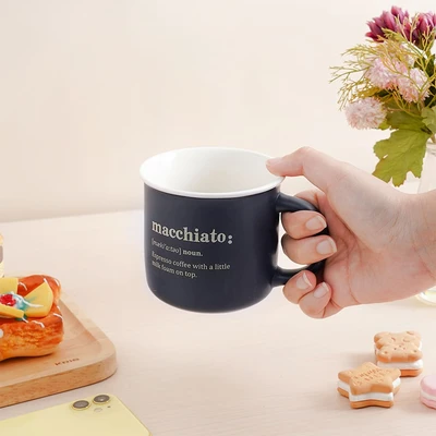 Gambar Delicia Zico Mug Keramik 380 ml - Biru Navy