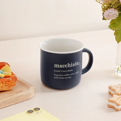 Gambar Delicia Zico Mug Keramik 380 ml - Biru Navy
