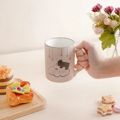 Gambar Delicia Mug Keramik L Shape TNT 400 ml - Cokelat Mocca