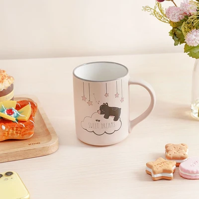 Gambar Delicia Mug Keramik L Shape TNT 400 ml - Cokelat Mocca