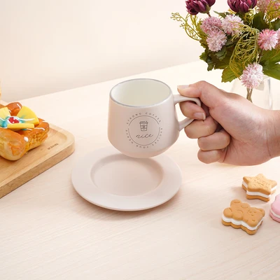 Gambar Delicia Cangkir Keramik Dengan Saucer TNT 200 ml - Cokelat Mocca
