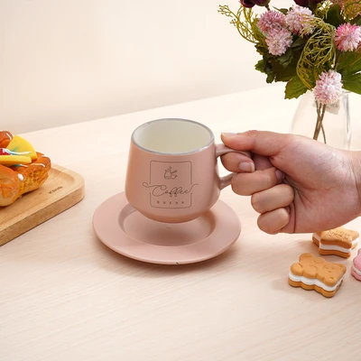 Gambar Delicia Cangkir Keramik Dengan Saucer TNT 200 ml - Cokelat