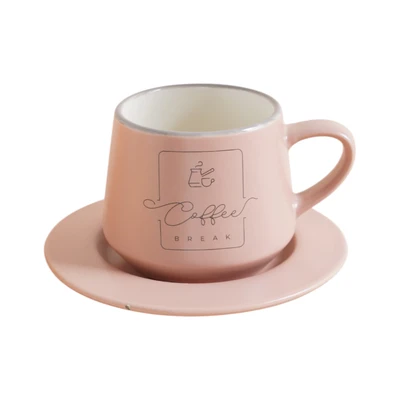 Gambar Delicia Cangkir Keramik Dengan Saucer TNT 200 ml - Cokelat