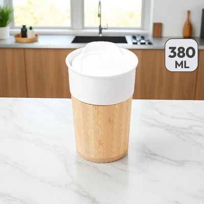 Gambar Delicia Gelas Tumbler Keramik Bone China 380 ml - Putih