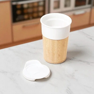 Gambar Delicia Gelas Tumbler Keramik Bone China 380 ml - Putih