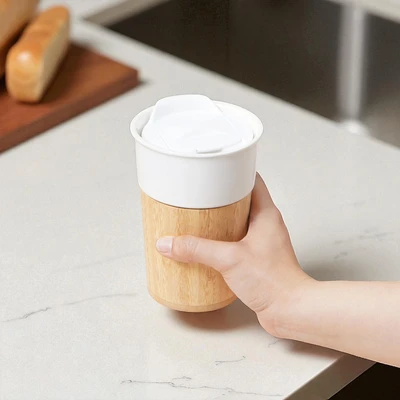 Gambar Delicia Gelas Tumbler Keramik Bone China 380 ml - Putih
