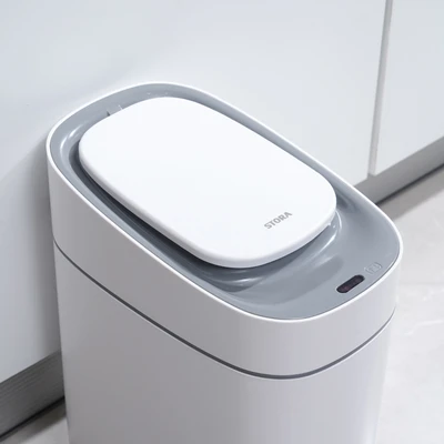 Gambar Stora Intelligent Tempat Sampah Sensor Plastik Slim 9 Liter - Hijau