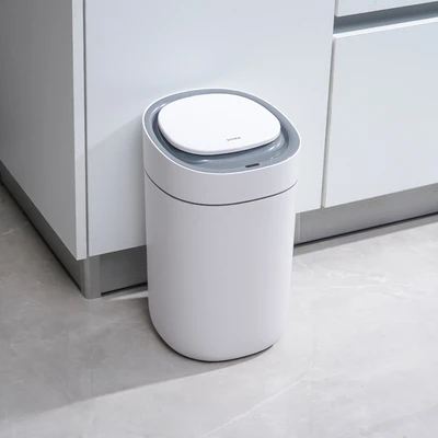 Gambar Stora Intelligent Tempat Sampah Sensor Plastik Slim 15 Liter - Putih