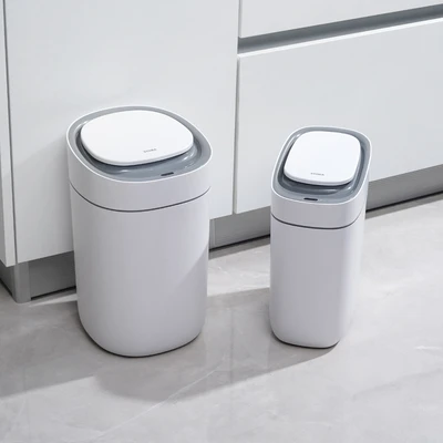 Gambar Stora Intelligent Tempat Sampah Sensor Plastik Slim 15 Liter - Putih