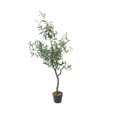 Gambar Arthome Tanaman Artifisial Olive Tree Dengan Pot 60x60x125 cm - Hijau