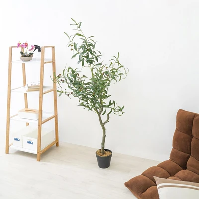 Gambar Arthome Tanaman Artifisial Olive Tree Dengan Pot 60x60x125 cm - Hijau