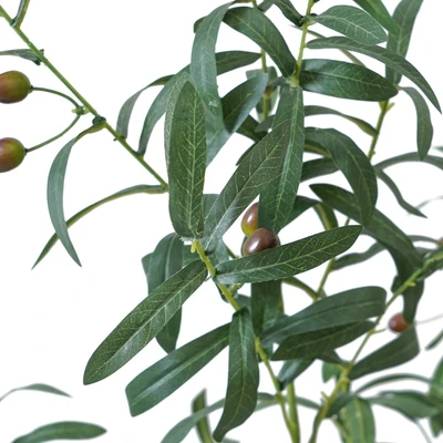 Gambar Arthome Tanaman Artifisial Olive Tree Dengan Pot 60x60x125 cm - Hijau