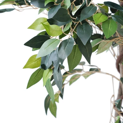 Gambar Arthome Tanaman Artifisial Ficus Mini Dengan Pot 45x45x120 cm - Hijau