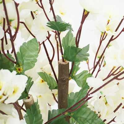 Gambar Arthome Bunga Artifisial Wintersweet Tree Dengan Pot 50x50x120 cm - Putih