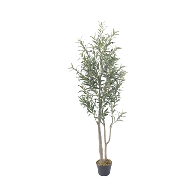 Gambar Arthome Tanaman Artifisial Olive Tree Dengan Pot 65x50x165 cm - Hijau