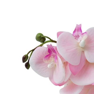 Gambar Arthome Bunga Artifisial Orchid Dengan Pot 25x12x50 cm - Pink Pastel