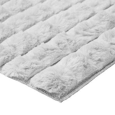 Gambar Informa Farley Karpet Faux Fur 70x150 cm - Abu-Abu
