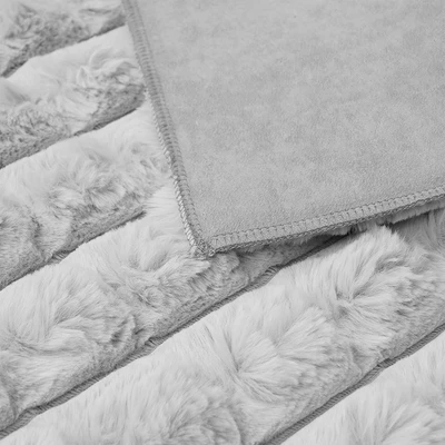 Gambar Informa Farley Karpet Faux Fur 70x150 cm - Abu-Abu