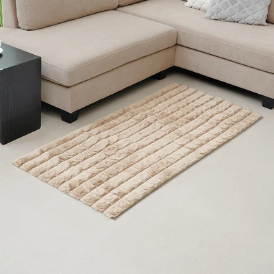 Gambar Informa Farley Karpet Faux Fur 70x150 cm - Cokelat
