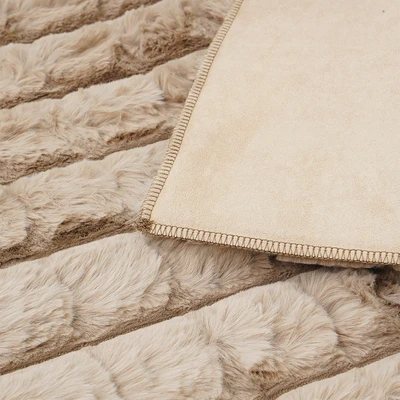 Gambar Informa Farley Karpet Faux Fur 70x150 cm - Cokelat