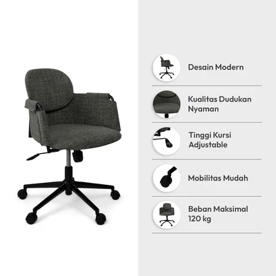 Gambar Informa Hilary Kursi Kantor Sandaran Rendah - Hijau