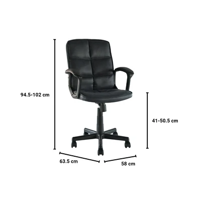 Gambar Informa Odin Kursi Kantor Sandaran Rendah - Hitam