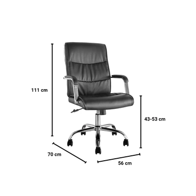 Gambar Informa Onyx Kursi Kantor Sandaran Rendah - Hitam