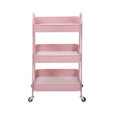 Gambar Informa Walter II Rak Troli Dapur 3 Tingkat - Pink