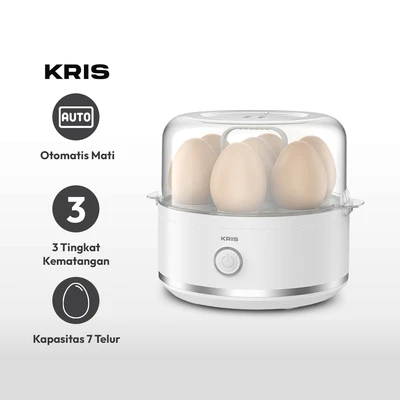Gambar Kris Alat Perebus Telur 7 Slot 350 Watt - Putih