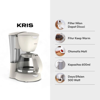 Gambar Kris Coffee Maker Swing 600 ml 550 Watt - Putih