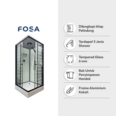 Gambar Fosa Shower Box Full Set 6 mm Jn-F607