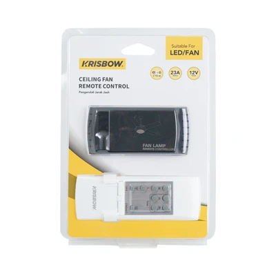 Gambar Krisbow Remote Control Kipas Angin Plafon - Hitam/Putih
