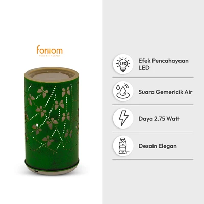 Gambar Forhom Hiasan Meja Air Mancur Butterfly 9 cm - Hijau