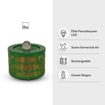 Gambar Forhom Hiasan Meja Air Mancur Onion 18 cm - Hijau