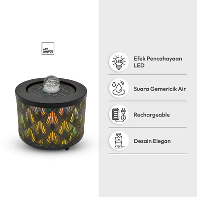 Gambar Forhom Hiasan Meja Air Mancur Beam 18 cm - Abu-Abu Muda