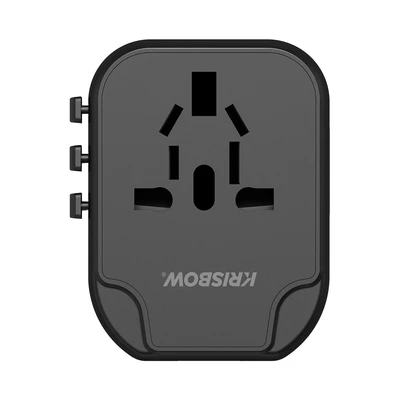 Gambar Krisbow Travel Adaptor USB-A & USB-C